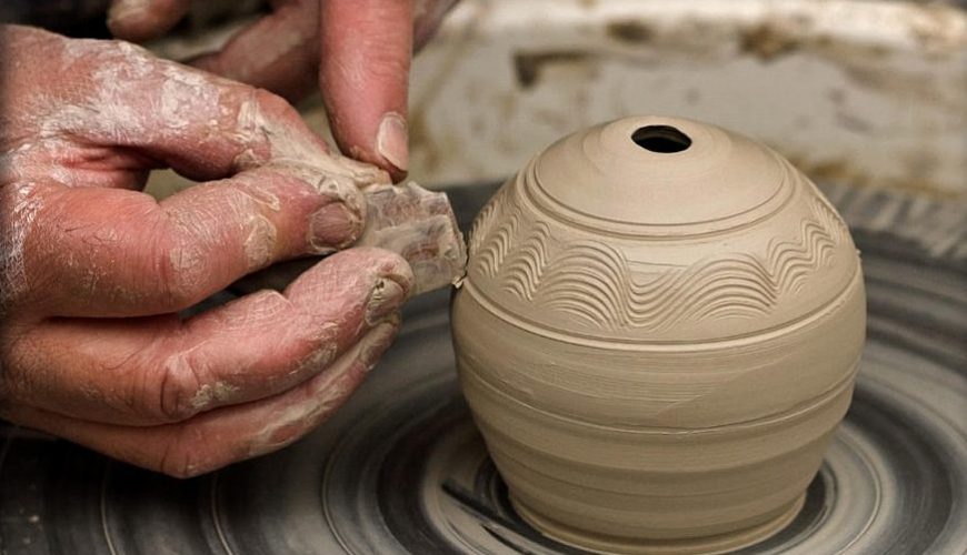 the coloring phase of pottery