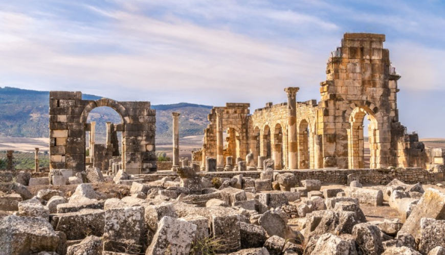 Ruins of Volubilis in Morocco